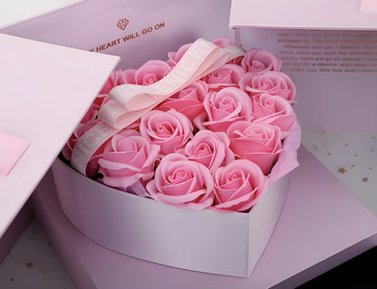 WELUVIA™ Luxury Real Rose Gift Box with Secret Compartment